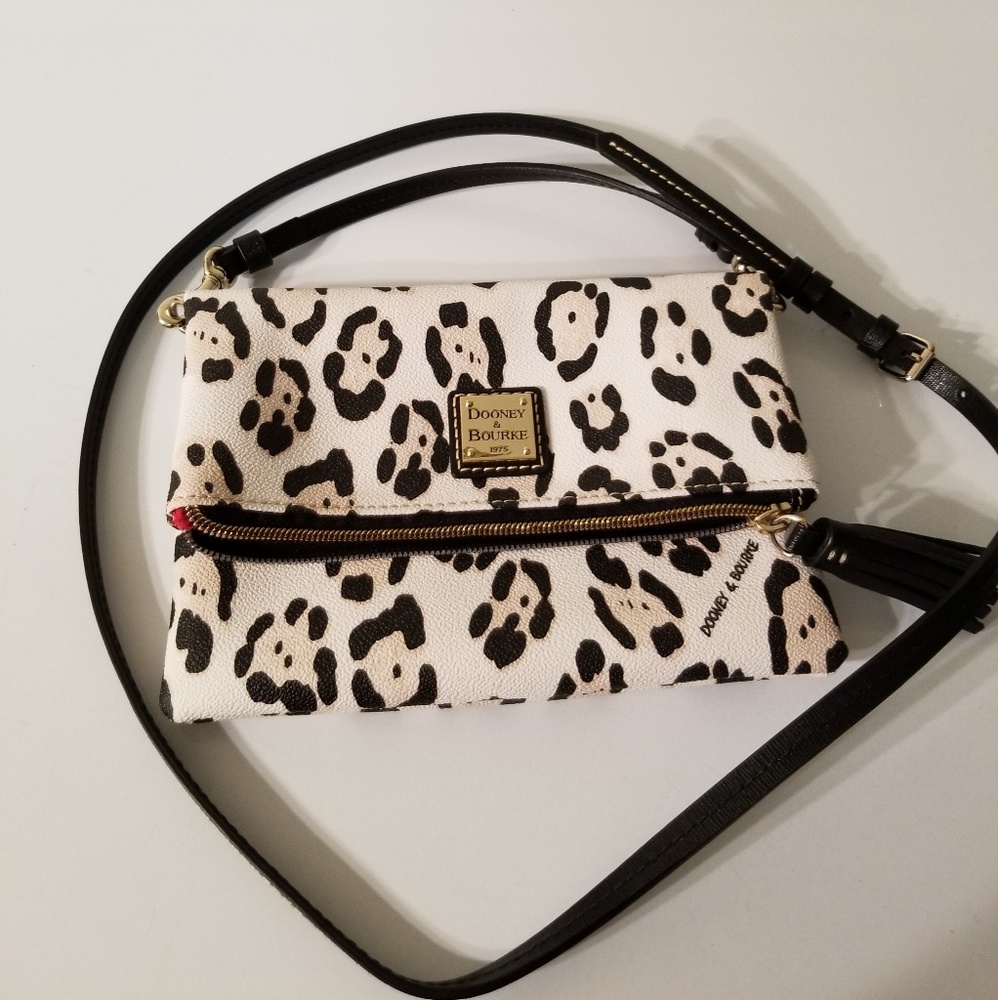 Dooney and bourke leopard crossbody
